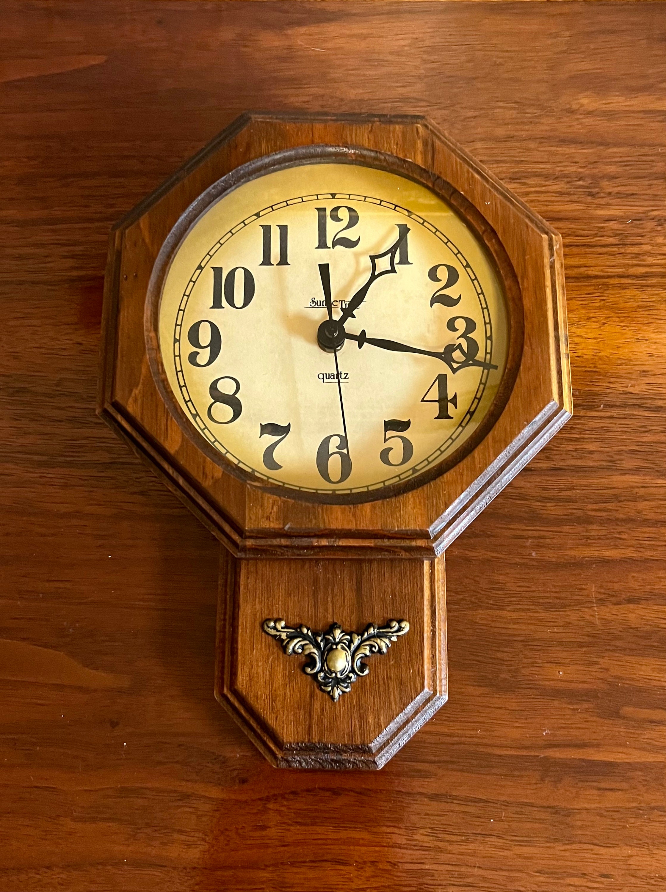 Antique Wood Wall Clock