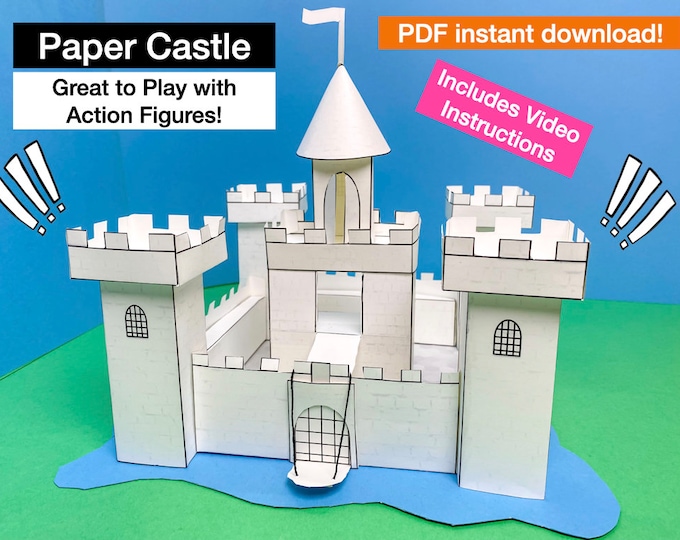 Castle 3D Puzzle Castle 3D Model Puzzle 3mm MDF Wood 3D Castle Puzzle ...