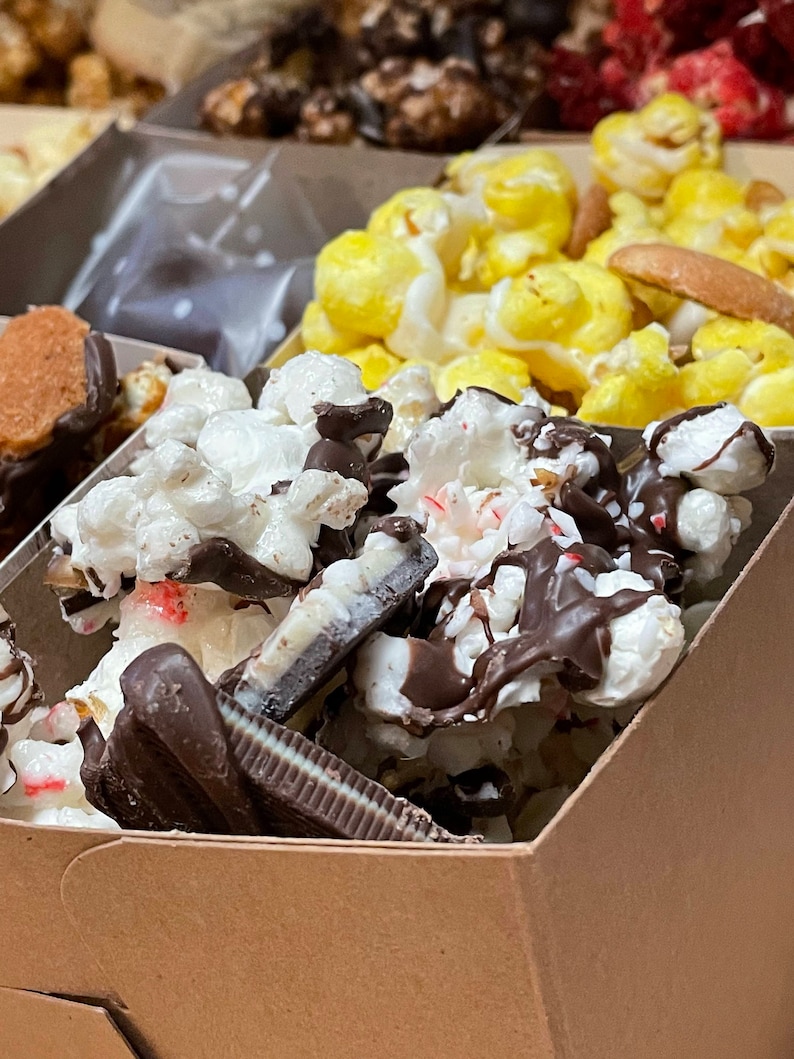 Gourmet Popcorn Sampler Box Etsy