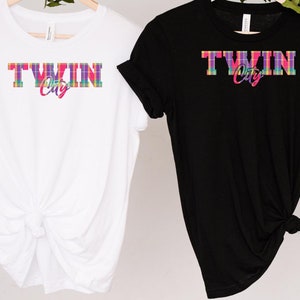 Twin City Pink Madras Unisex T-shirt - St. Croix - USVI  - Free Domestic Shipping