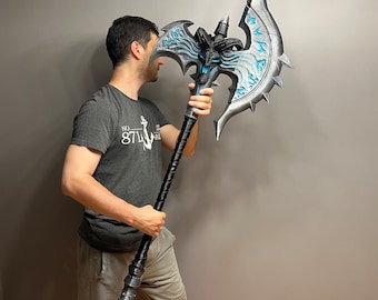 WoW Shadowmourne Axe Cosplay 3D Printed- World of Warcraft Cosplay Prop