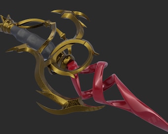 Infernal Rapier Baldurs Gate 3 Cosplay Prop - Painted