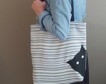 Tote Bag Aesthetic, Teacher Tote Bag, Animal Tote Bag, Cat Tote Bag, Gift For Mothers Day