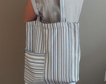 Cute Canvas Tote Bag /Simple Style Cute Tote/ Gift For her /Weekender Bag / Bag for Fall