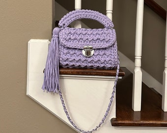 Lilac Bag For Evening , Mini Shoulder Bag, Small Crossbody Bag, Mothers Day Gift