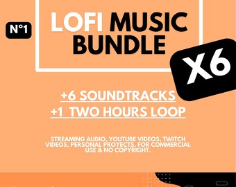 Premium-Audio-Bundle: 6 entspannende LoFi-Tracks für Video, Studium und Arbeit | + 2-Stunden-Runde