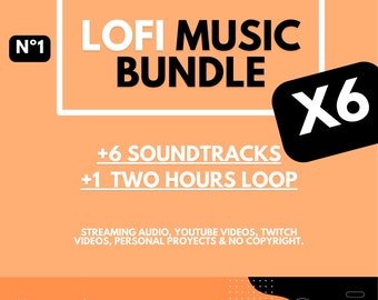 Premium Audio Bundle: 6 Relaxing LoFi Tracks for Video, Study, and Work | + 2 Hour Loop