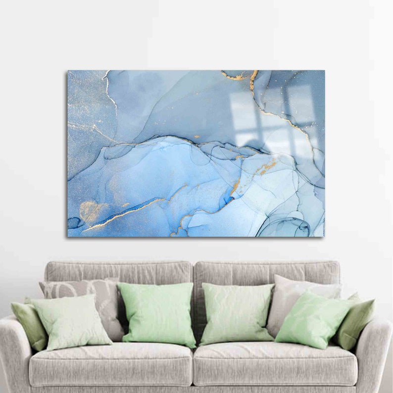 Glass Printing, Glass Wall Art, Wall Decoration, ContemporaryMarble Glass Wall, Abstract Glass Art, Gold shops Glass Wall Art,