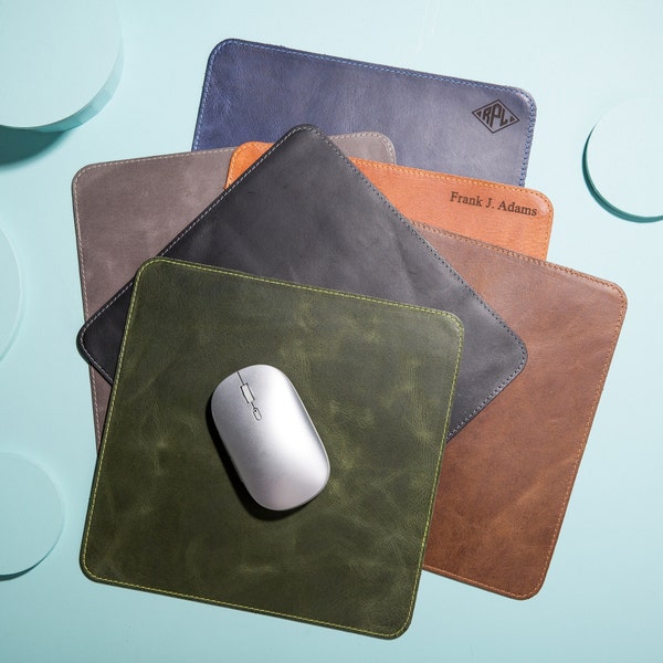 Buy Leather Mouse Pad Etsy