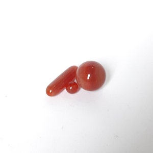 Marbre à soupape en verre Sunset, pilier et perle de terp, sculpture en verre borosilicaté, objet de collection