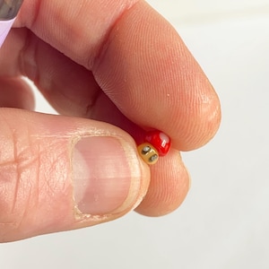 Mario Super Mushroom terp pearl miniature glass sculpture