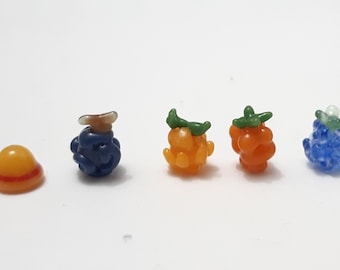 Anime devil fruit terp pearl's, borosilicate glass, dollhouse miniatures