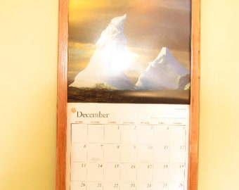 Calendar holder frame, solid wood