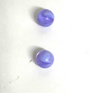 Purple wig wag pattern glass valve marble, pillar, or terp pearls, miniature marble , borosilicate glass sculpture