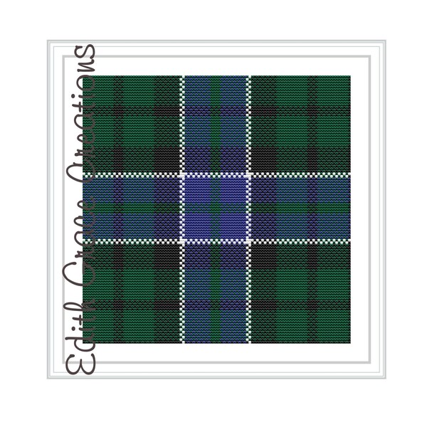 Graham of Montrose Modern Tartan Cross Stitch Pattern, Scottish Heirloom, Tartan Gift, Scotland, Plaid Embroidery, Home Decor,Scottish Plaid