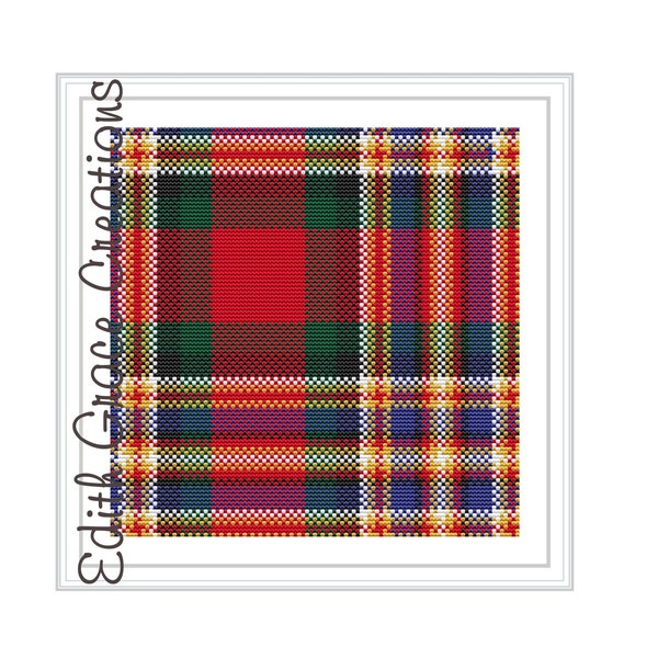 MacGill Modern Cross Stitch Patroon, Schotse Tartan, Schots borduurwerk, Home Decor, Schots erfstuk, Borduurhoepel Kunst, Schotland