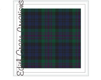 Baird Modern Tartan Cross Stitch Pattern, Baird Plait, Scottish Tartan, Scottish Plaid, Scotland Gift, Home Decor, Scottish Heirloom