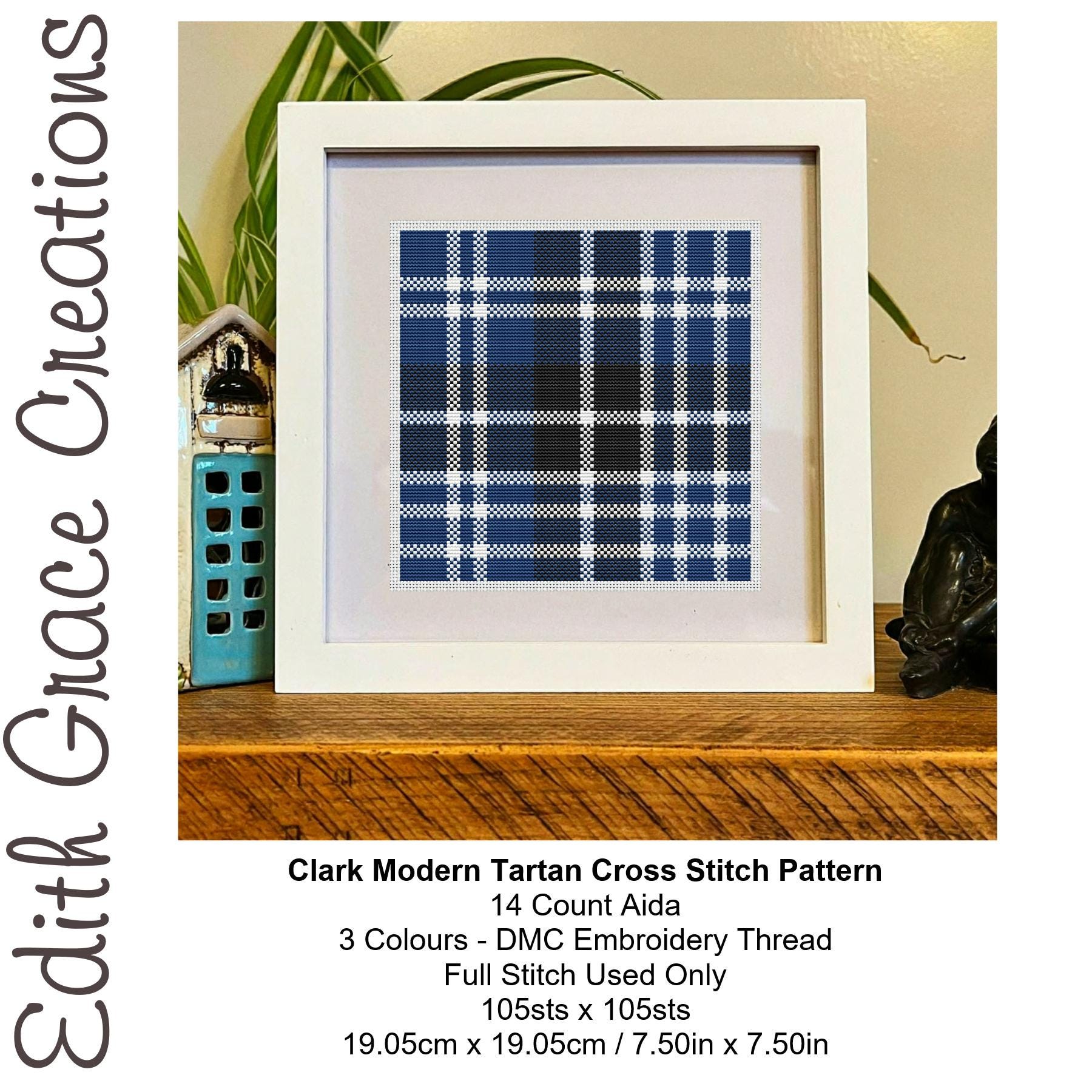 Clark Modern Tartan Crest 2D T-shirt - Never Underestimate Style main image 1