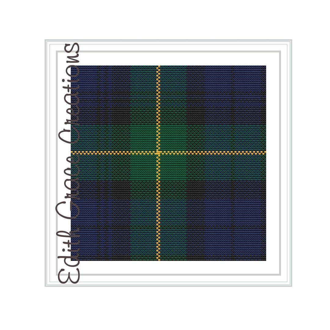Gordon Modern Tartan Cross Stitch Pattern House Warming Gift Scottish Gift Tartan Plaid Modern Cross Stitch Cross Stitch PDF Etsy
