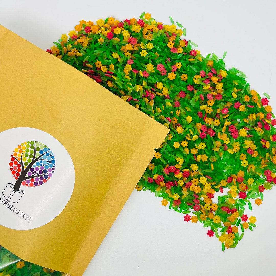 Spring Flower Garden Sensory Rice 500g | Imaginative Play | Loose Parts ...