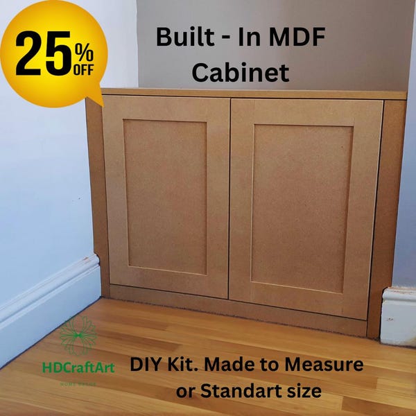 Built-in MDF cupboards for your alcove DIY project