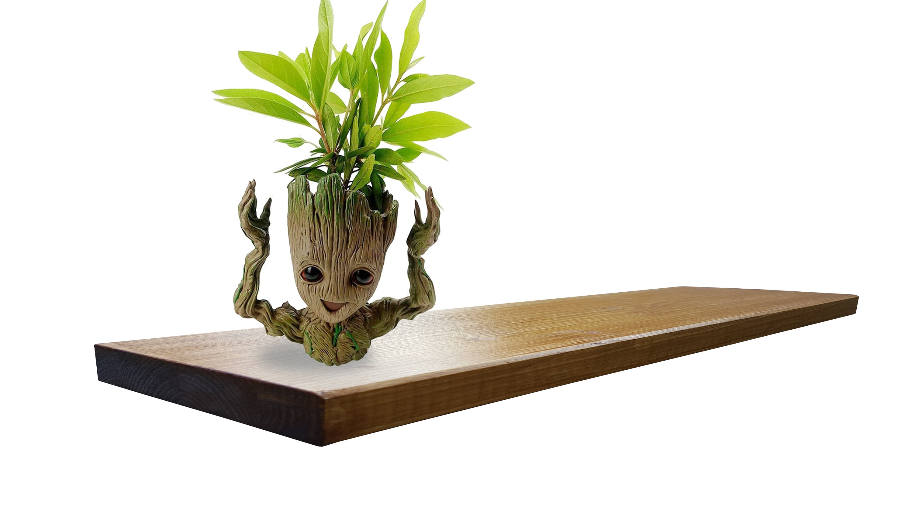 Thin Floating Shelf From Natural Wood Shelves for Etsy UK