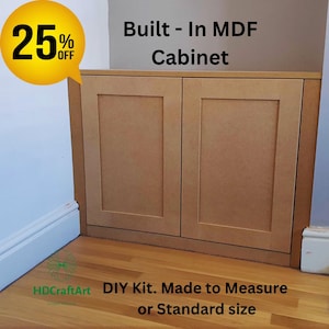 Built-in MDF cupboards for your alcove DIY project