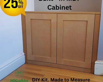 Built-in MDF cupboards for your alcove DIY project