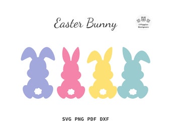 Easter Bunny SVG Cut File: Cricut, Silhouette, Sublimation (Digital Download)