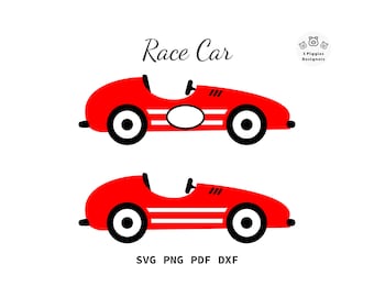 Race Car SVG: Racing Boy & Kids Clipart (Digital Download)