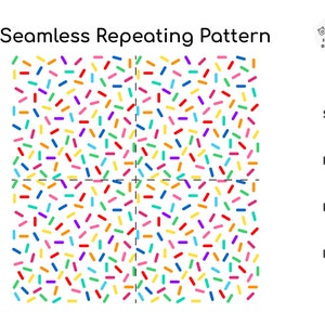 Colorful Sprinkles SVG: Confetti Pattern Cut File (digital Download) - Etsy
