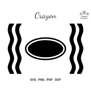 Crayon SVG • Crayon Wrapper Costume Dxf Png Pdf Instant Download Cut File
