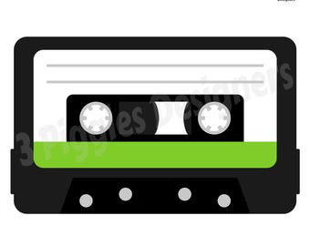 Retro Cassette Tape SVG • Vintage Music Design (Digital File). Cricut Silhouette and Sublimation Print
