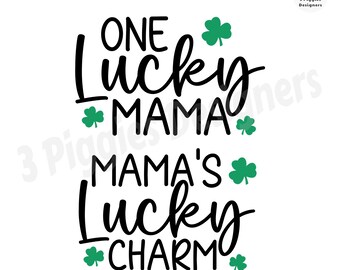 Lucky Mama SVG : conception de charme de la Saint-Patrick (téléchargement numérique)
