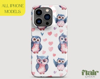 Owl Iphone Case |  For iPhone 15 Pro Case,Snap Case iPhone 13 Pro Max Case, iPhone 11 Pro Case, iPhone 12 Case,| Pink | Cute phone case