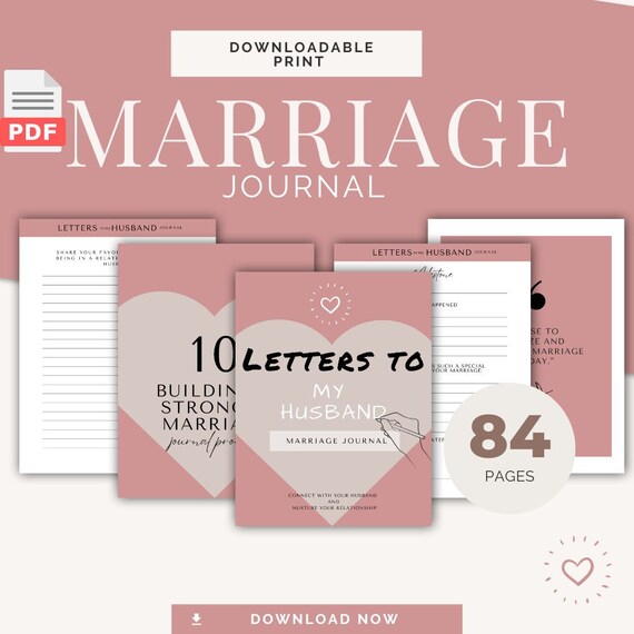Cartas de amor: un diario para fortalecer su matrimonio. Diario de