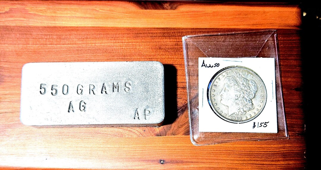 550 Gram Silver Bar - Etsy
