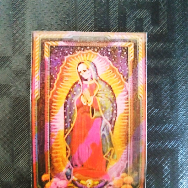 STAMP SANTA MUERTE, image de la mort sainte, timbre rituel de la mort sainte, image avec prière rituelle.