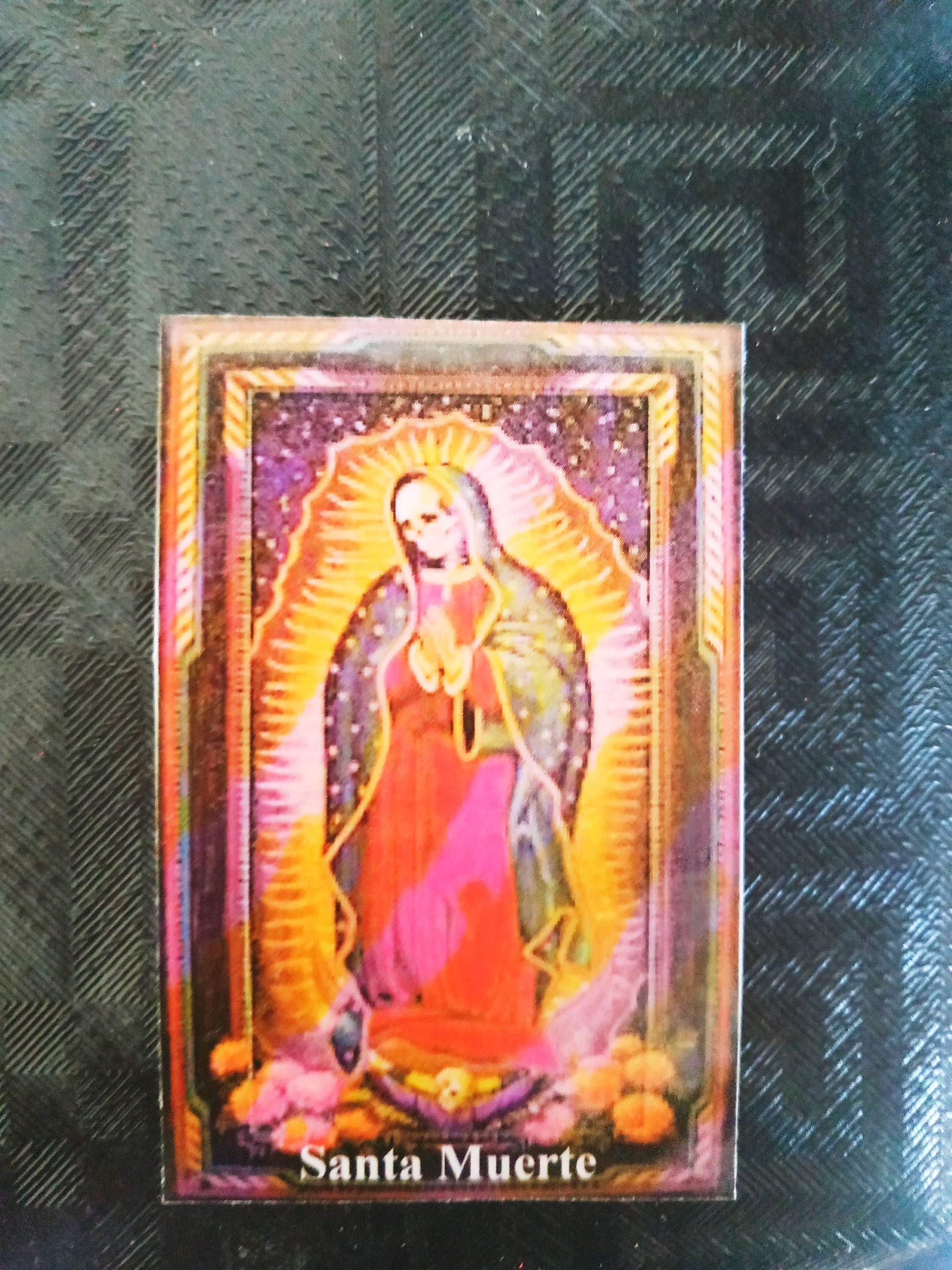 SANTA MUERTE STAMP, Holy Death Image, Holy Death Ritual Stamp, Image