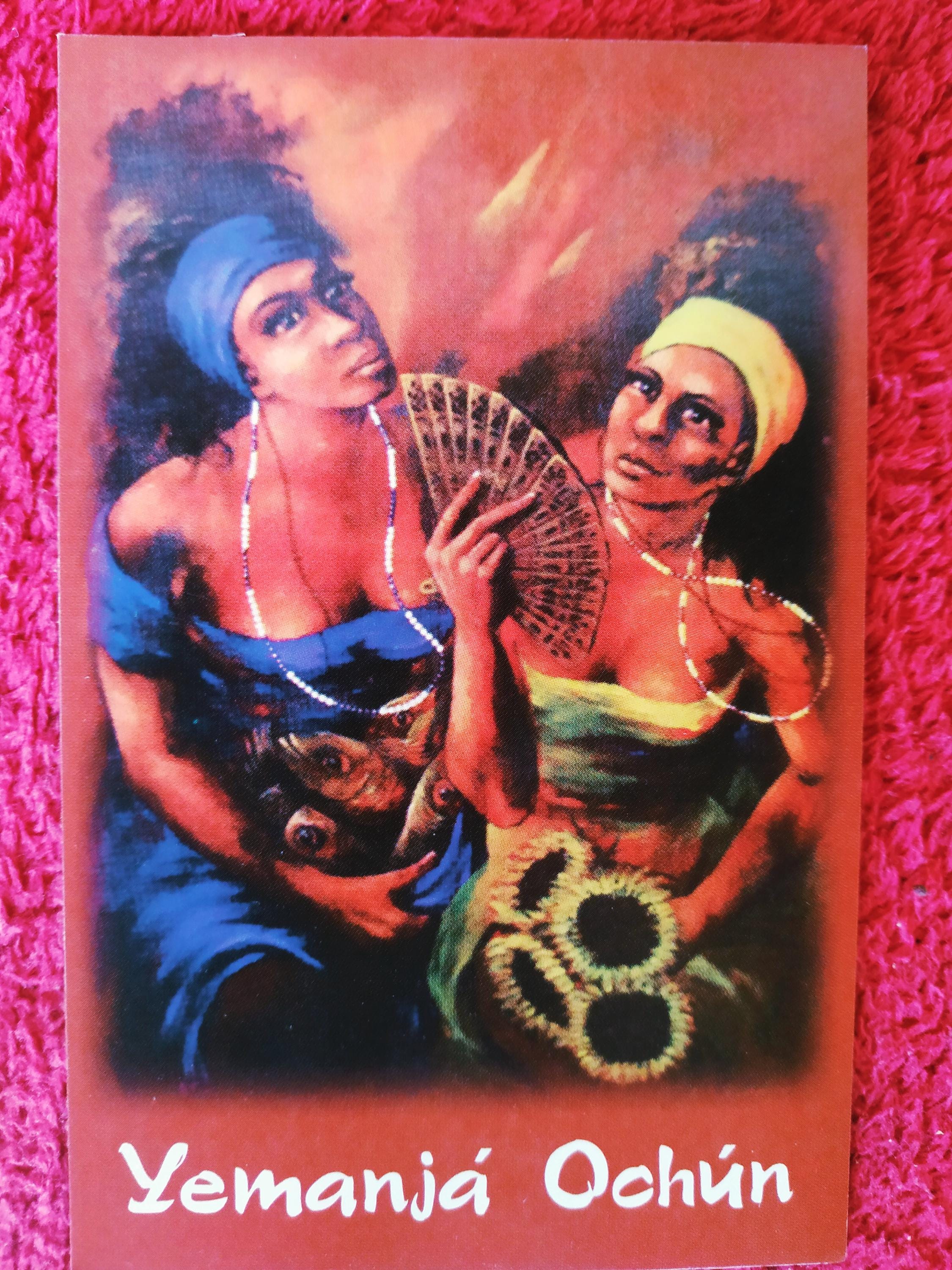 イエマンジャとオチュンの版画、祈りの版画、秘教の版画、女神の版画、