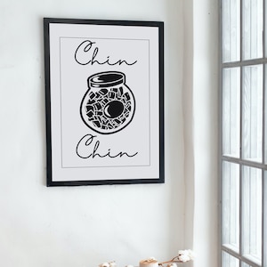 A4 Nigerian Art Kitchen Poster, Chin Chin Kitchen Wall Art Digital Download, Instant Print PDF Geschenk, Printable West African Food Art, Yoruba