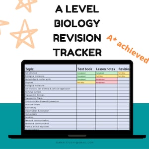 A Level Biology OCR Revision Tracker for A* Students