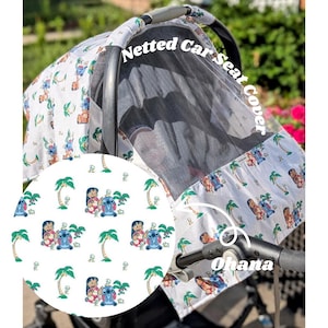Netted Car Seat Cover Stitch, Canopy, Summer Baby, Babyshower Gift, Newborn, Baby Must Haves, Baby Items, Outdoors, Boy, Girl, Breathable