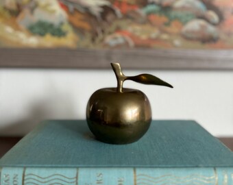 Vintage Brass Large Apple Bell