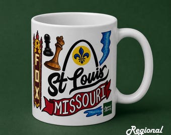 St Louis MO Coffee Mug | Unique Gift for St Louis, MO Residents, Family, Fans | Quality Gift | St Louis Missouri | Coffee Cup | The Arch