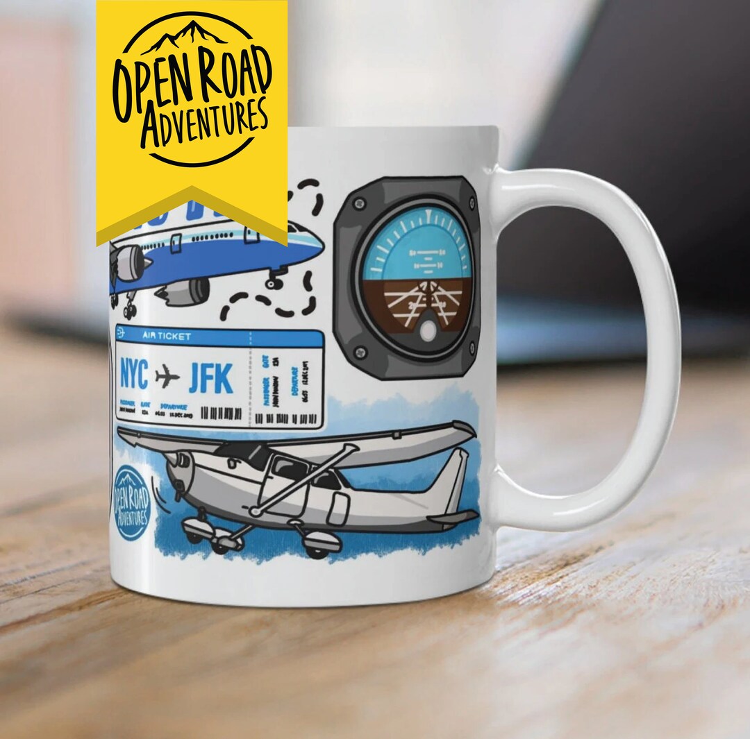 Pilot Coffee Mug Airplane Mechanic Air Traffic Control Aviation Aircraft Air Traffic Control