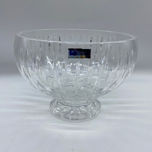 Marquis Waterford Cut Crystal Rounded Foot Candy Bowl, Made in Poland