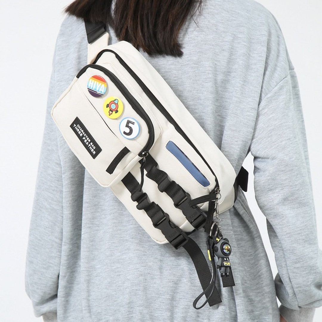 Unisex Nylon Chest Bag Gym Bag Cycling Bag Sports Waist Etsy