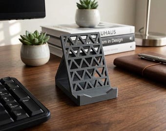Phone Stand, Phone Holder- Isogrid Design