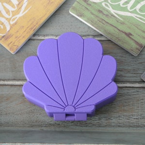 Protective Case for Retainer, Invisalign, Mouth Guard, or Mouthpiece- Seashell Design